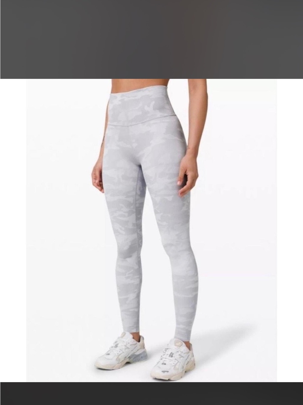 lululemon Light Gray Camouflage Leggings